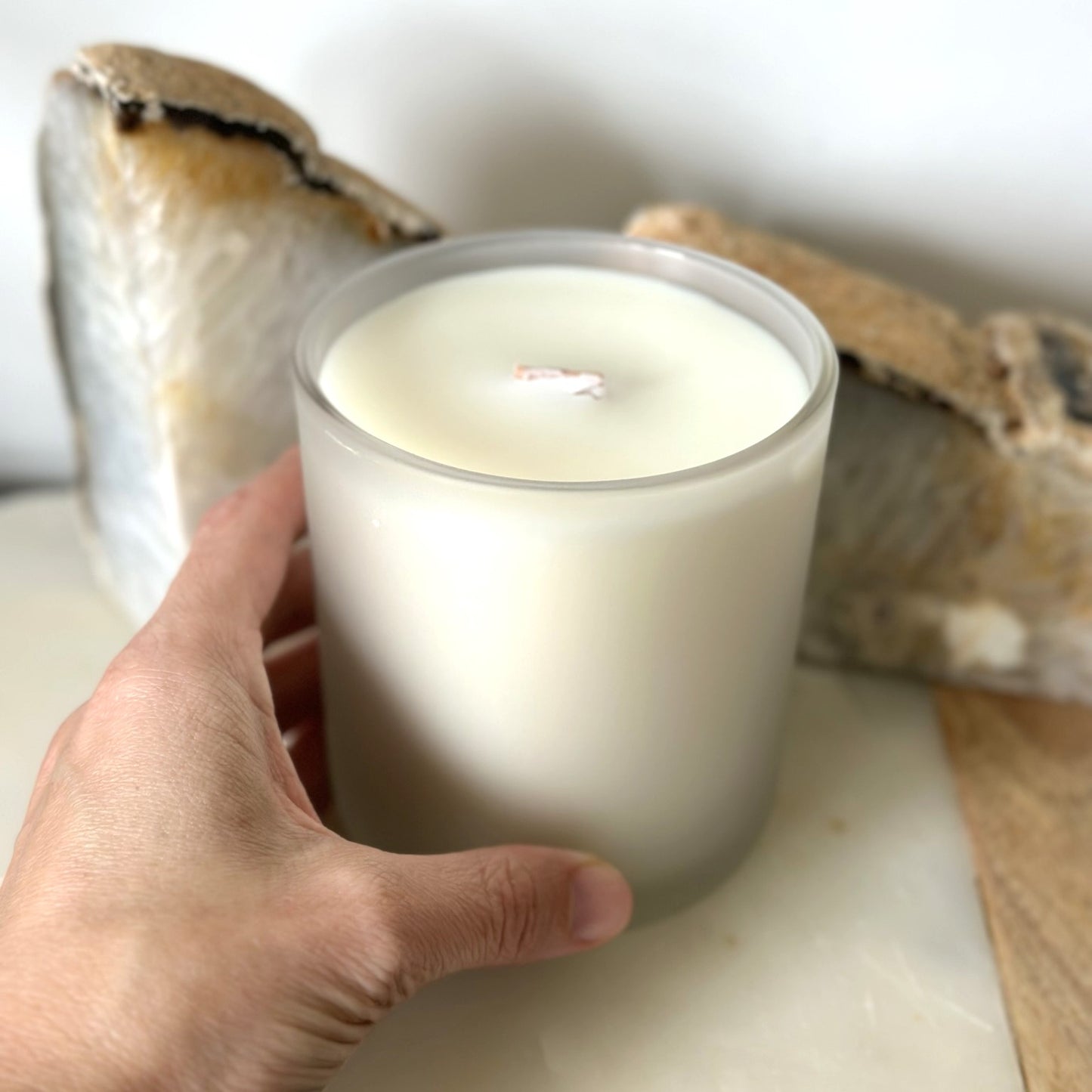 White No Label Candle | Luxury 16 oz. Coconut Soy Wax Candle