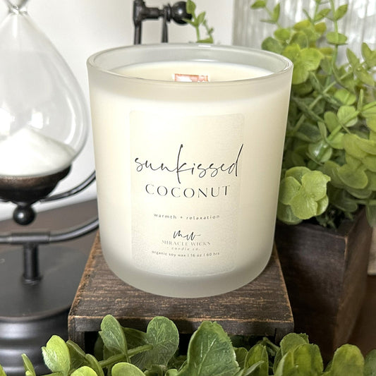 sunkissed coconut candle handpoured